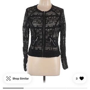 Love Culture Black Blazer with Quilted Details